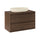 Meuble simple vasque 80cm Edmé Bois foncé