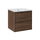 Meuble simple vasque encastrée 50cm Edmé Bois foncé