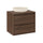 Ensemble meuble simple vasque 60cm et colonne Edmé Bois foncé