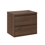 Meuble sous-vasque 60cm plan de toilette Edmé Bois foncé