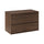 Meuble sous-vasque 80cm plan de toilette Edmé Bois foncé