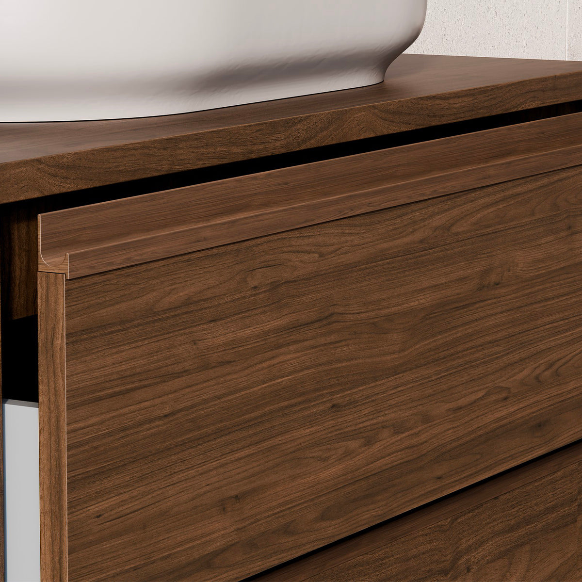 Meuble sous-vasque 60cm Edmé Bois foncé - vue 7