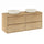Meuble double vasque 120cm Edmé Bois