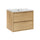 Meuble simple vasque encastrée 60cm Edmé Bois