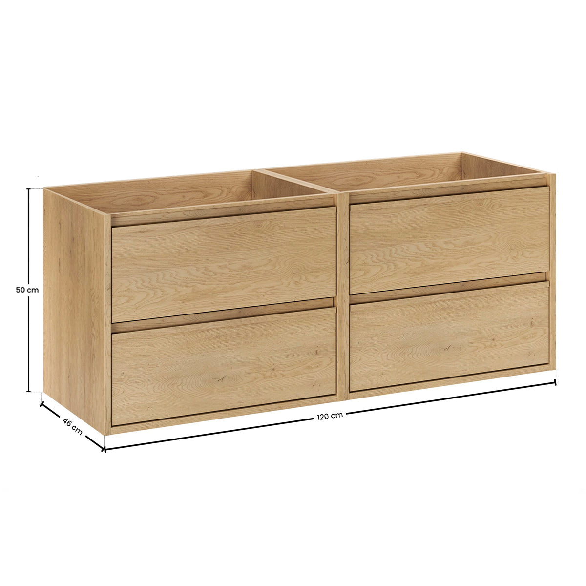 Meuble sous-vasque 120cm Edmé Bois - vue 5