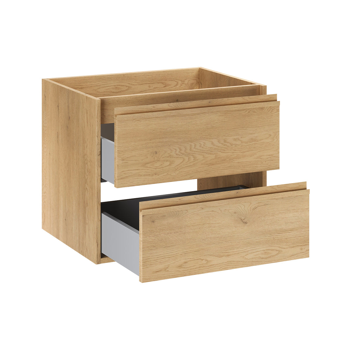 Ensemble meuble sous-vasque 60cm et colonne Edmé Bois - vue 3