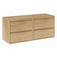 Meuble sous-vasque 120cm plan de toilette Edmé Bois