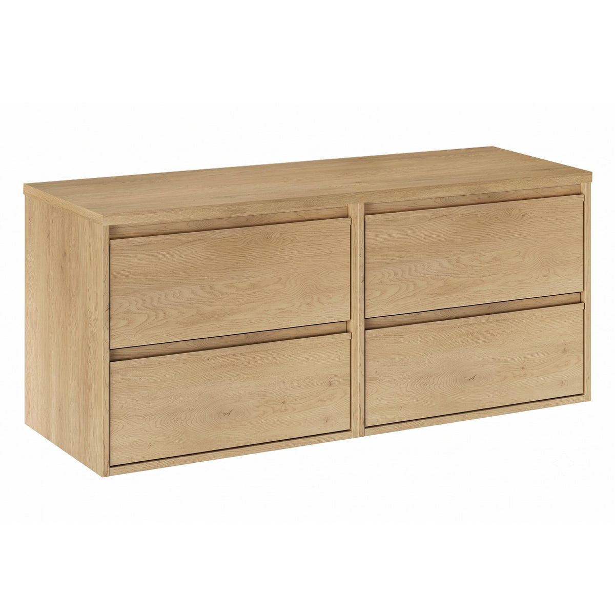 Ensemble meuble sous-vasque 120cm et colonne Edmé Bois - vue 2