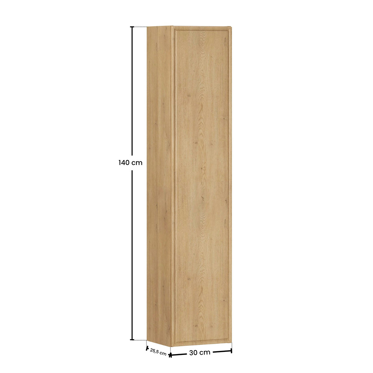 Colonne murale 1 porte Elias Bois - vue 8