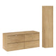 Ensemble meuble sous-vasque 120cm et colonne Elias Bois