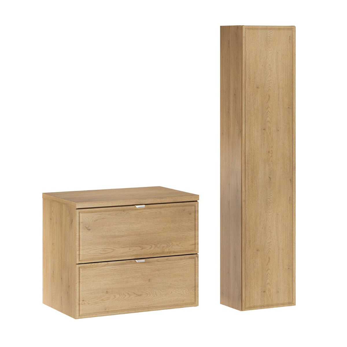 Ensemble meuble sous-vasque 60cm et colonne Elias Bois