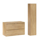 Ensemble meuble sous-vasque 80cm et colonne Elias Bois