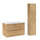 Ensemble meuble simple vasque encastrée 80cm et colonne Elias Bois