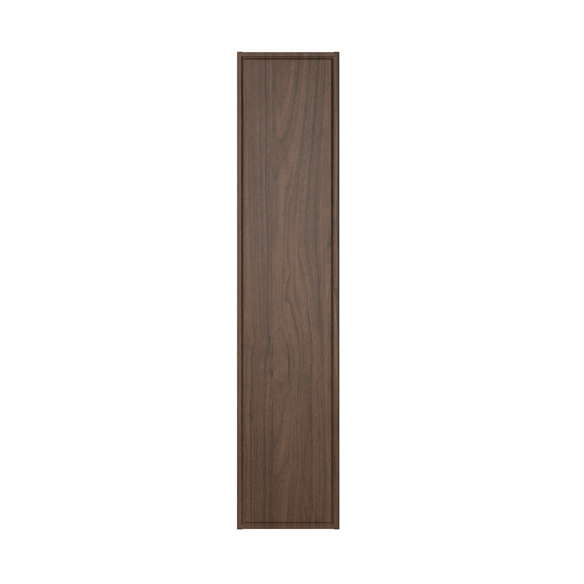 Ensemble meuble simple vasque encastrée 60cm et colonne Elias Bois foncé - Vasque noire - vue 5