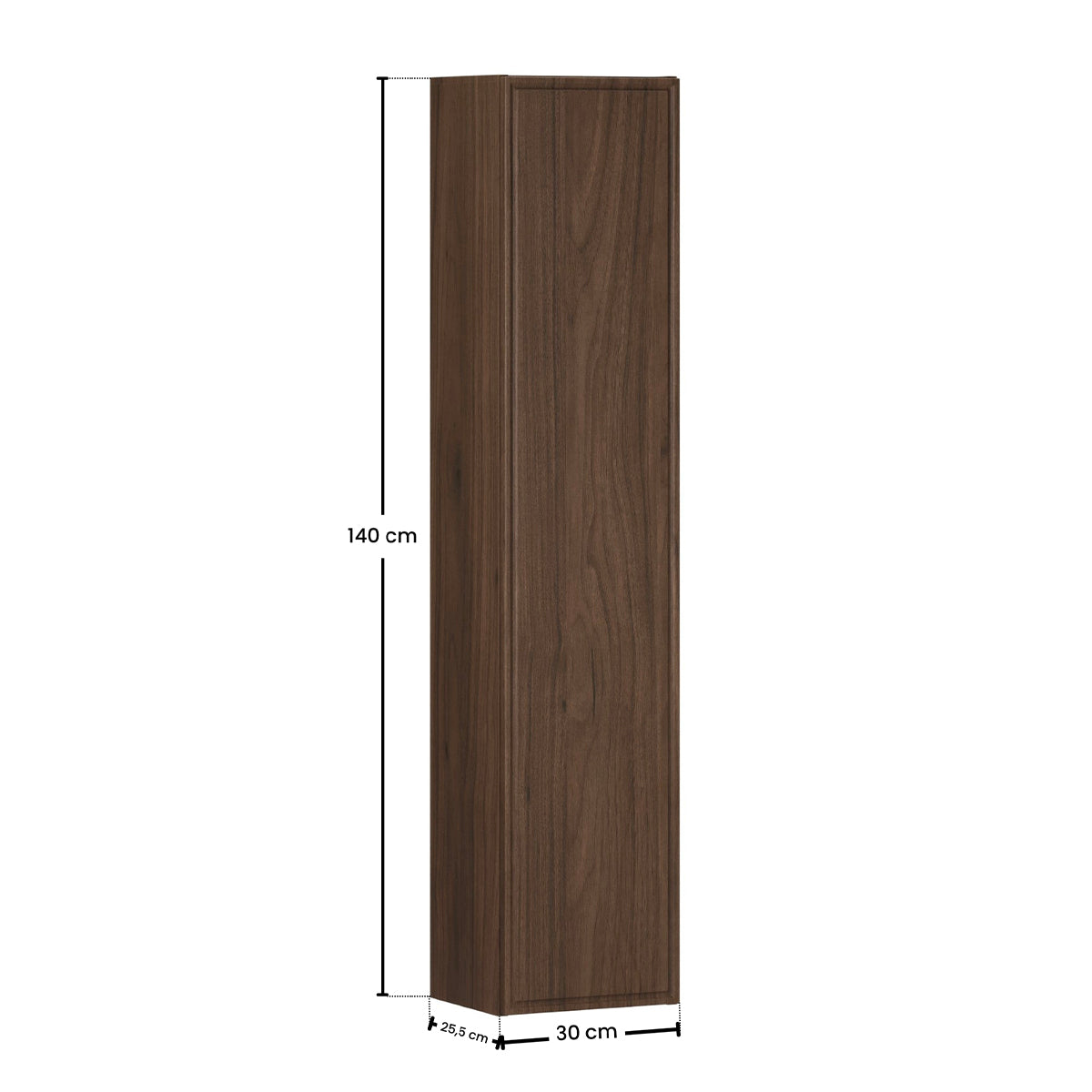 Colonne murale 1 porte Elias Bois foncé - vue 7