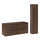 Ensemble meuble sous-vasque 120cm et colonne Elias Bois foncé