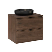 Meuble simple vasque 60cm Elias Bois foncé