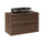 Meuble simple vasque 80cm Elias Bois foncé