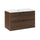 Meuble simple vasque encastrée 80cm Elias Bois foncé