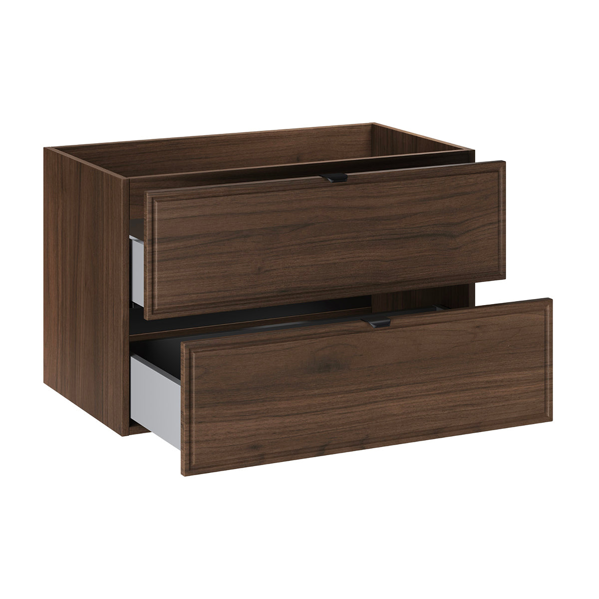 Meuble sous-vasque 80cm Elias Bois foncé - vue 2