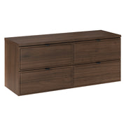 Meuble sous-vasque 120cm plan de toilette Elias Bois foncé