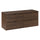 Meuble sous-vasque 120cm plan de toilette Elias Bois foncé