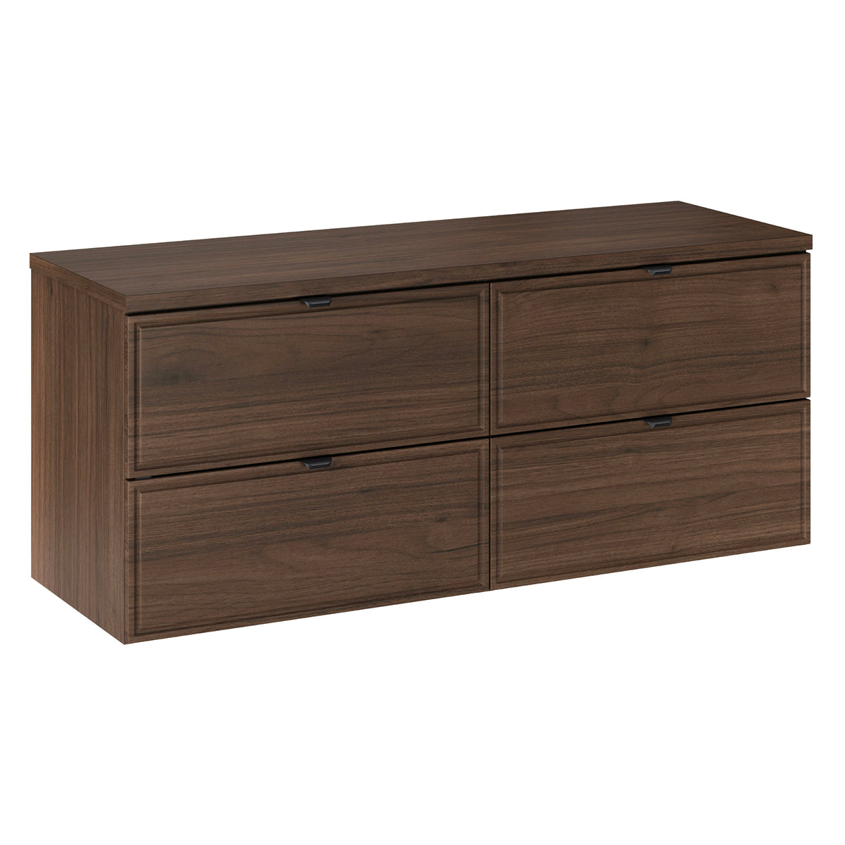 Meuble double vasque 120cm Elias Bois foncé - vue 2