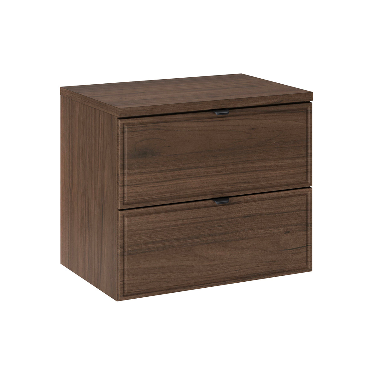Ensemble meuble sous-vasque 60cm et colonne Elias Bois foncé - vue 2
