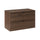 Meuble sous-vasque 80cm plan de toilette Elias Bois foncé
