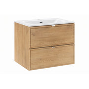 Meuble simple vasque encastrée 60cm Elias Bois