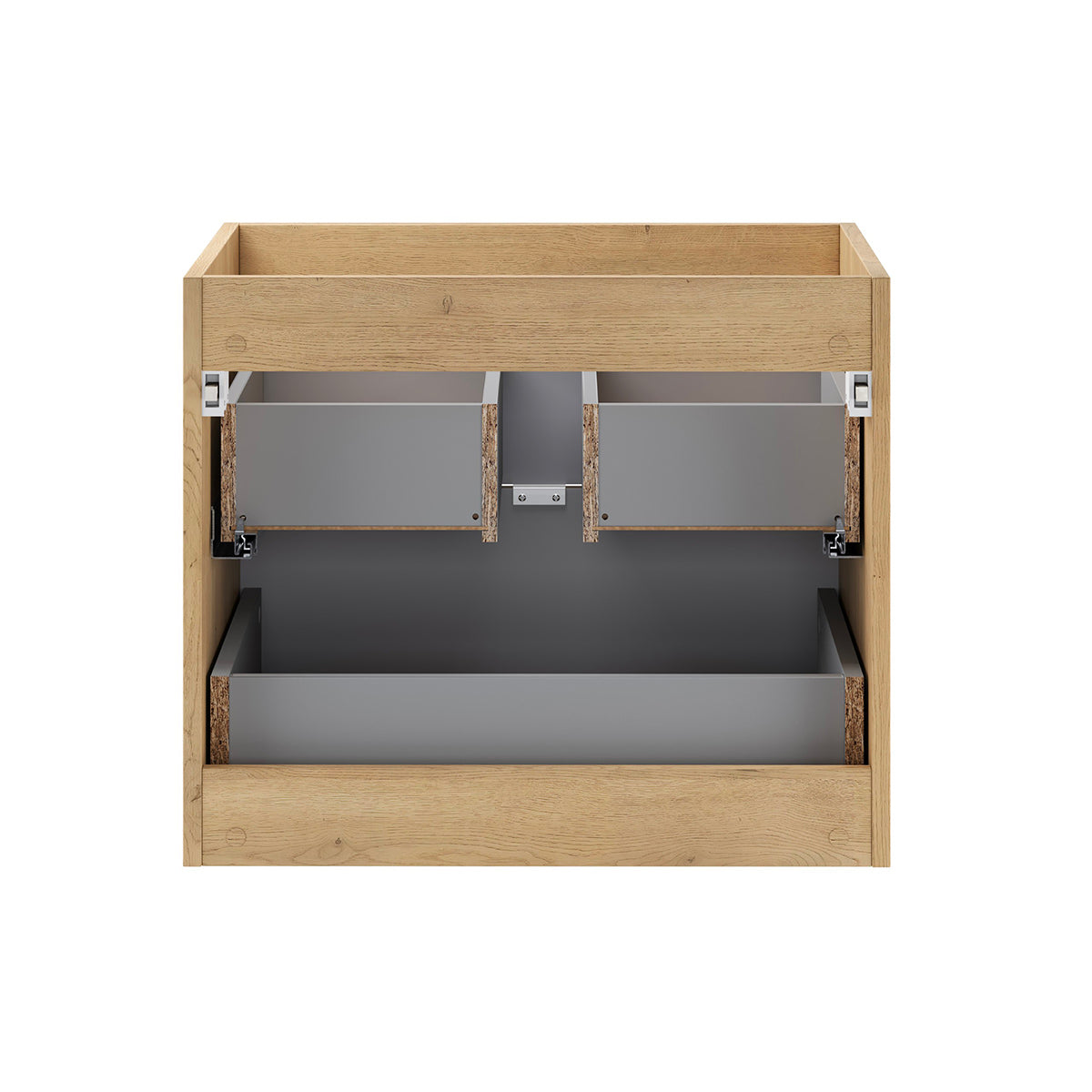 Meuble sous-vasque 120cm plan de toilette Elias Bois - vue 3