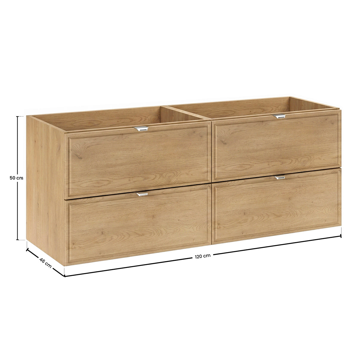 Meuble double vasque encastrée 120cm Elias Bois - vue 7