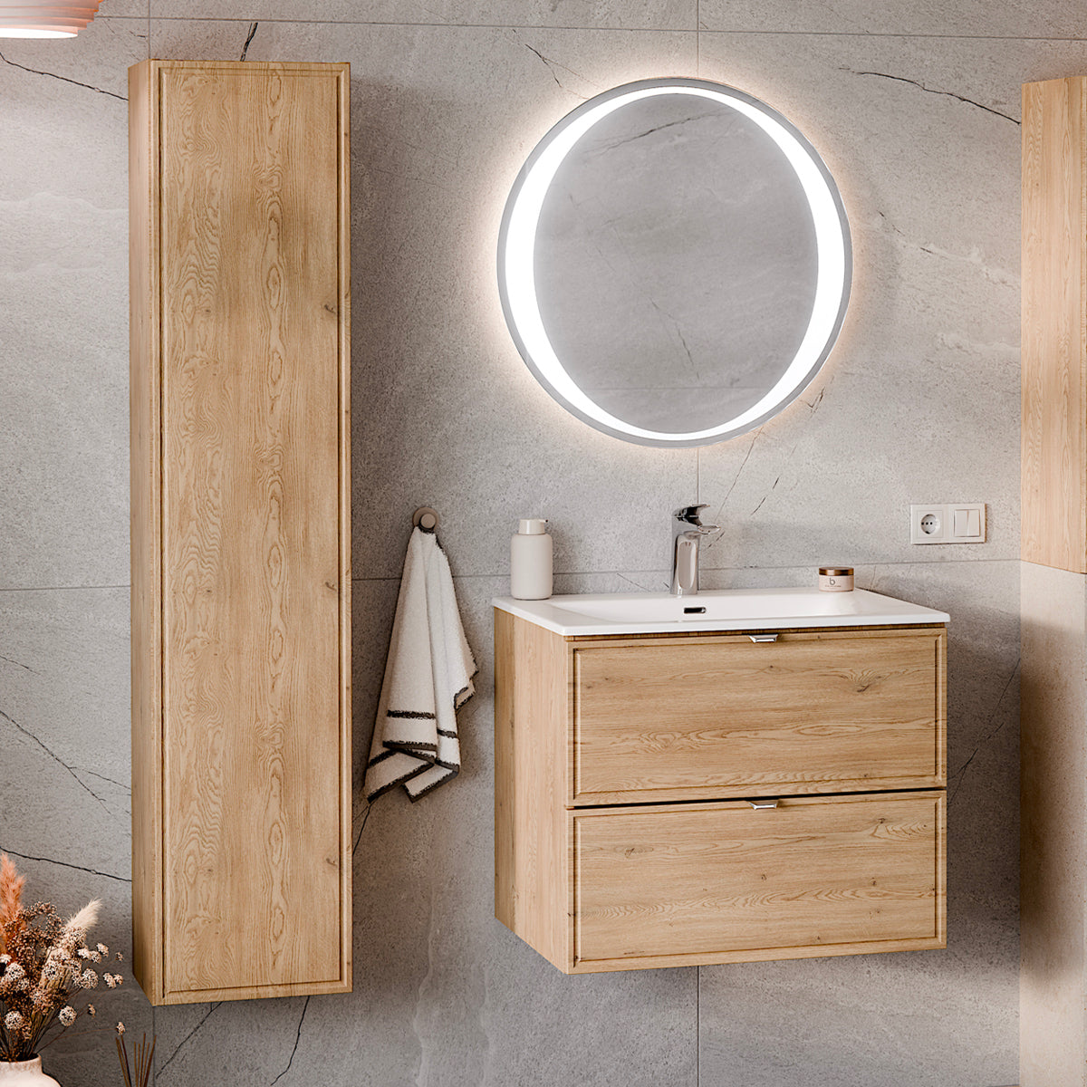 Meuble sous-vasque 60cm Elias Bois - vue 5