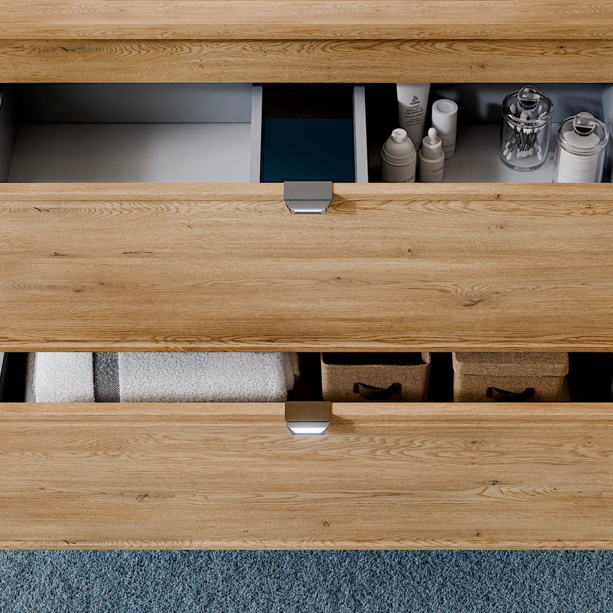 Meuble simple vasque 60cm Elias Bois - vue 8