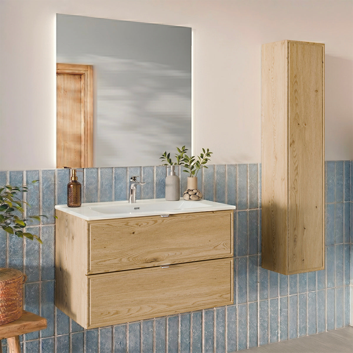 Meuble sous-vasque 80cm Elias Bois - vue 5