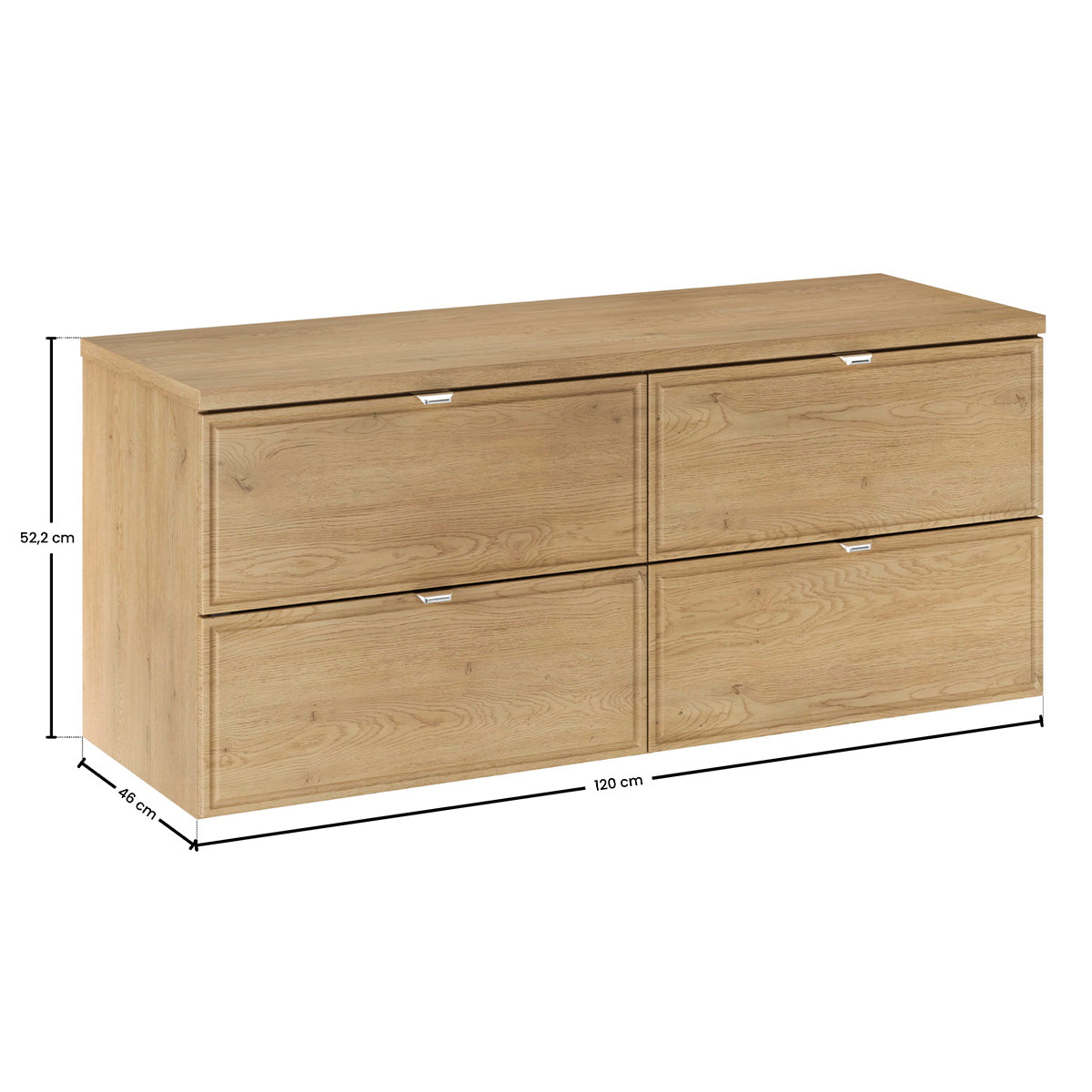 Meuble double vasque 120cm Elias Bois - vue 8