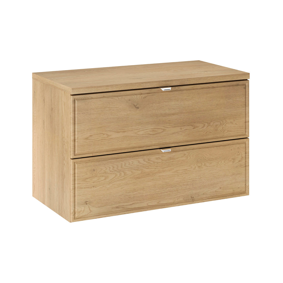 Ensemble meuble simple vasque 80cm et colonne Elias Bois - vue 3