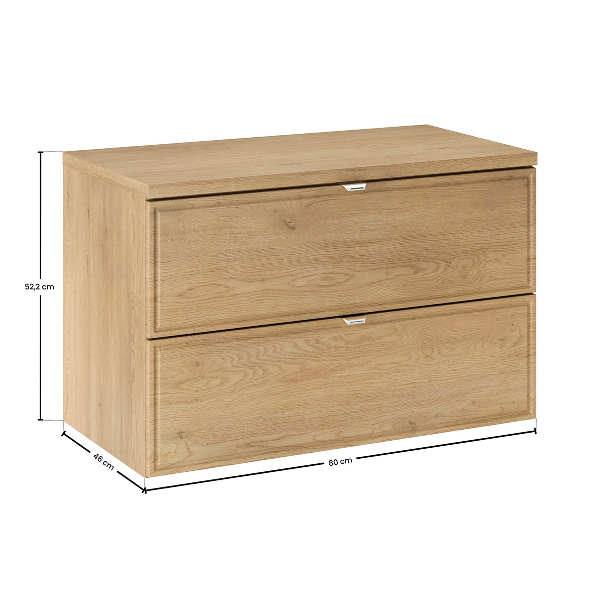 Meuble simple vasque 80cm Elias Bois - vue 9