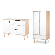 Commode et armoire LittleSky by Klups Sofie Hêtre et Blanc