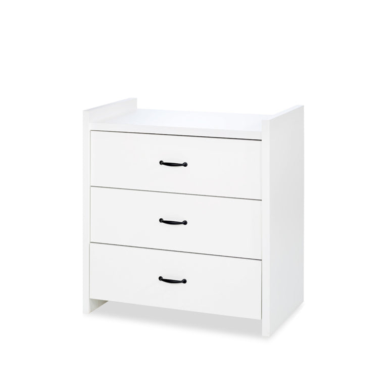 Chambre complète Lit bébé - commode - Armoire LittleSky by Klups Amelia White Blanc - vue 6