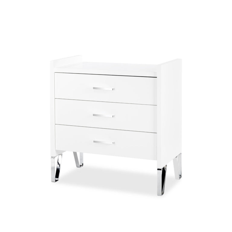 Lit bébé évolutif et Commode à langer LittleSky by Klups Blanka - Blanc - vue 5