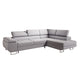 Canapé d'angle convertible droite 4 places Eden Gris