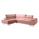 Canapé d'angle convertible gauche 4 places Eden Rose