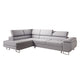 Canapé d'angle convertible gauche 4 places Eden Gris