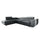 Canapé d'angle convertible gauche 4 places Lyam Gris foncé