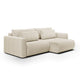 Canapé d'angle réversible convertible 3 places coffre Evy Beige