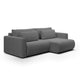 Canapé d'angle réversible convertible 3 places coffre Evy Gris
