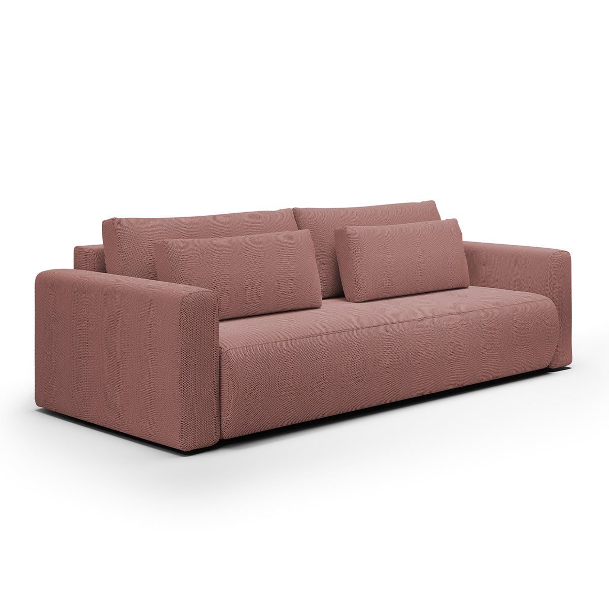 Canapé convertible 3 places coffre Evy Rose