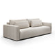 Canapé convertible 3 places coffre Evy Gris Clair