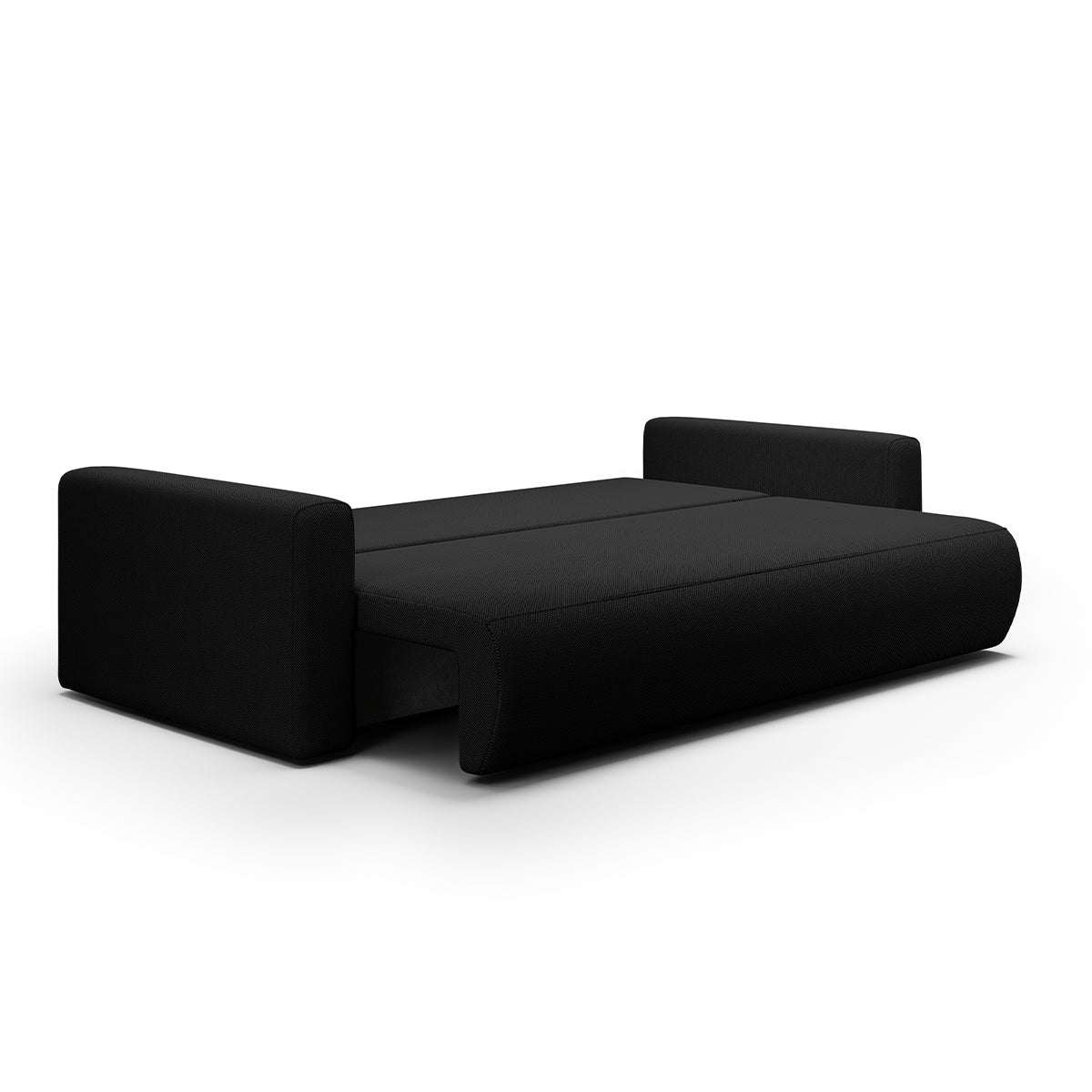 Canapé convertible 3 places coffre Evy Noir - vue 3